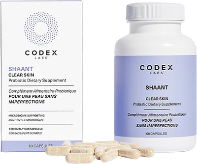Codex Labs Shaant Clear Skin Probiotic Dietary Supplement - Microbiome Support