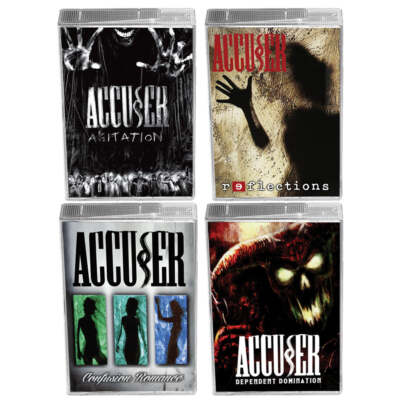 ACCUSER 4-CASSETTE BUNDLE *NEW Reflections/Confusion Romance/Dependent/Agitation