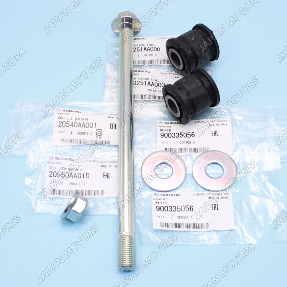KIT DE PERNO Y BUJE DE ENLACE LATERAL SUBARU IMPREZA WRX LEGACY FORESTER OUTBACK 90-08 Foto 4 de 4