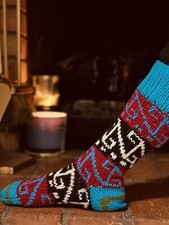 100 Woollen Hand-Knitted UNIQUE Socks Winter Gift Ideas for Holiday Season