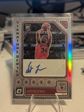 Justin Lewis 2023-24 Donruss Optic #SS-JTN Signature Series Silver Prizm RC Auto