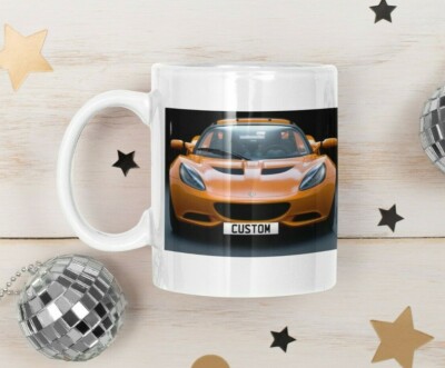 Personalisierter Nummernschild Lotus Elise Reg Kaffeebecher Unikat Geschenk  