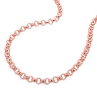 2,5Mm Erbskette Halskette Collier Aus 14Kt 585 Gold Rotgold 45Cm