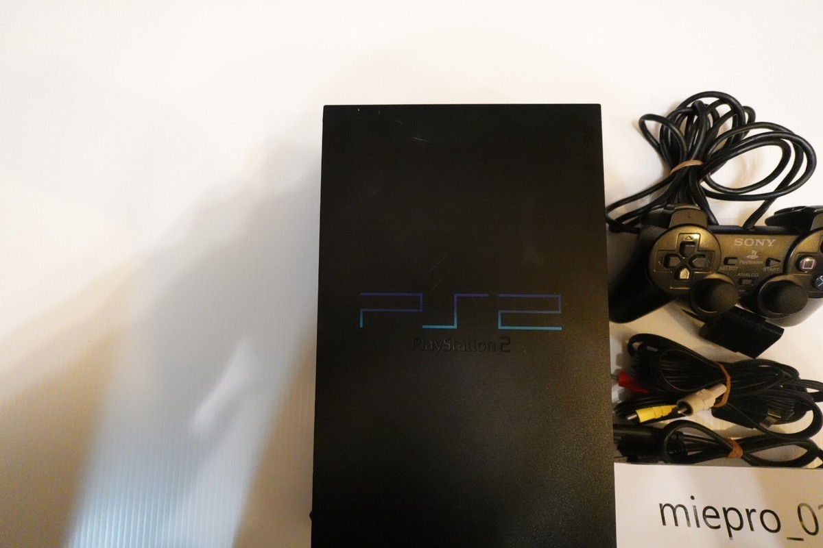 SONY PS2 PlayStation 2 Black Game Console SCPH-18000 NTSC-J