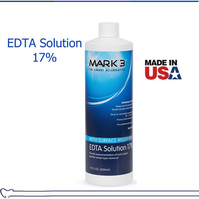 Dental Endo EDTA Solution 17% with Surface Modifiers For Root Canal 17oz Btl