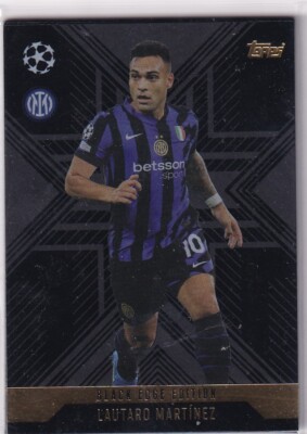 Topps Match Attax CL Extra 24/25 No. BLA 4 Lautaro Martinez Black Edge Edition
