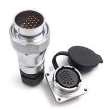 WS28 20pin Waterproof Power Wire Connector Plug Socket,Aviation Cable Connector