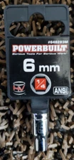 *NEW*  6mm Chrome 6 Point Socket 1/4"  - Powerbuilt - #648283M