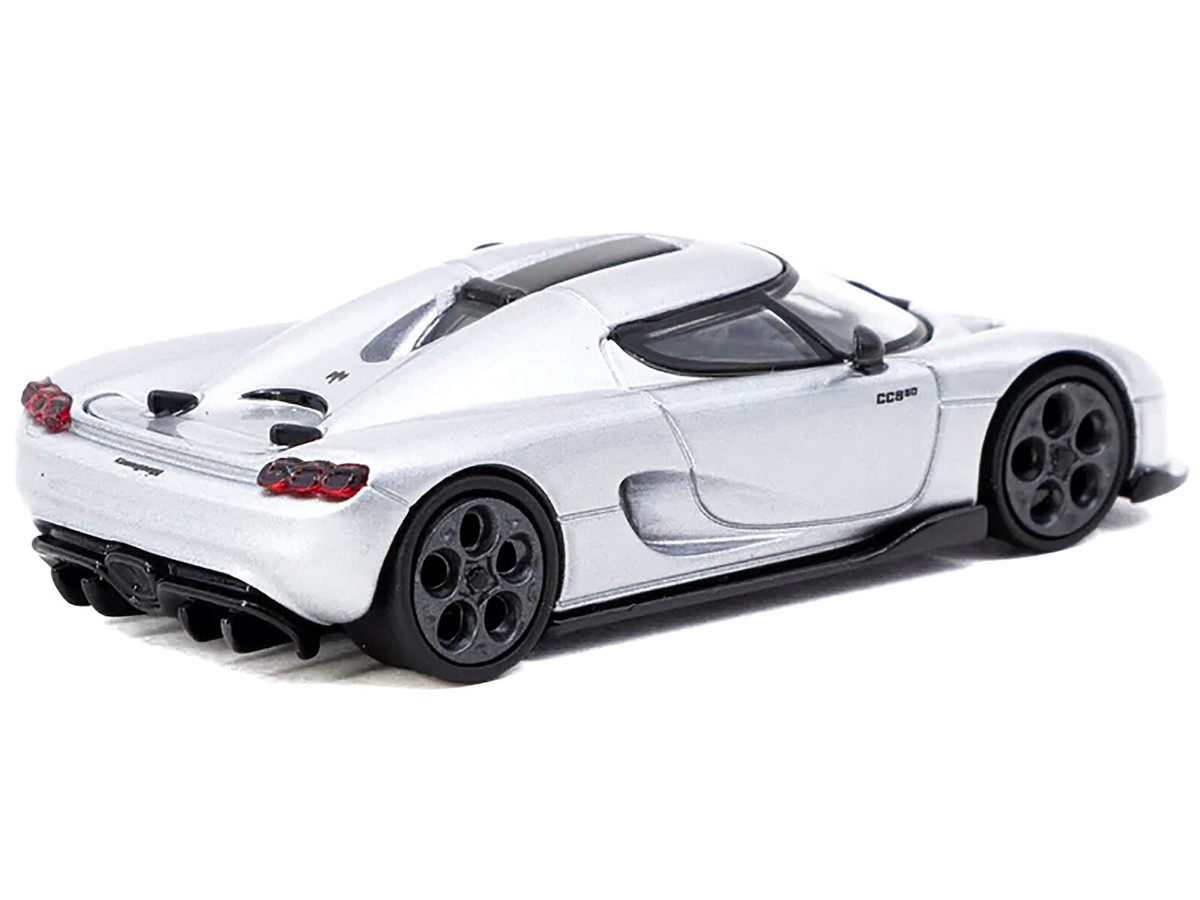 KOENIGSEGG CC850 SILVER 1/64 DIECAST MODEL CAR BY TARMAC