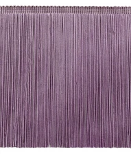 Chainette Fringe Trim 8 inch, Style CF08 Color D7 Lilac Purple[Sold By The Yard]