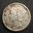 Photo of a 1926-P Mercury Dime from an eBay sale