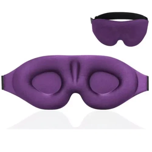 3D Travel Silk Eye Mask Sleeping Soft Padded Shade Cover Rest Relax Blindfoldd - Picture 5 of 9