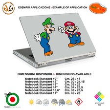 Super Mario Bross sticker notebook tablet sticker picture game print pvc 2pcs
