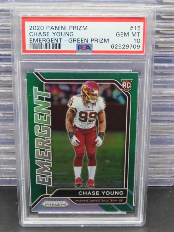 Chase Young Panini Prizm Emergent #15 Green