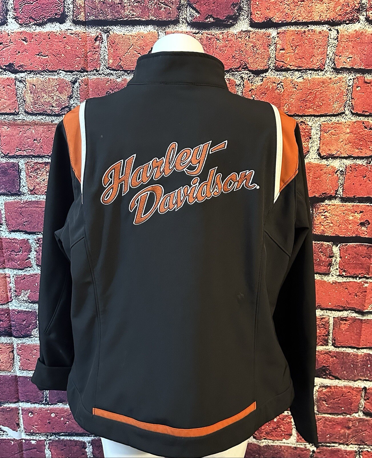 Harley-Davidson Softshell Full Zip Poly Black Mot… - image 3