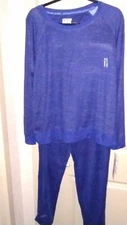 New MUK LUKS Butter Knit Long Sleeve & Jogger Pajama Set Navy NWT New!