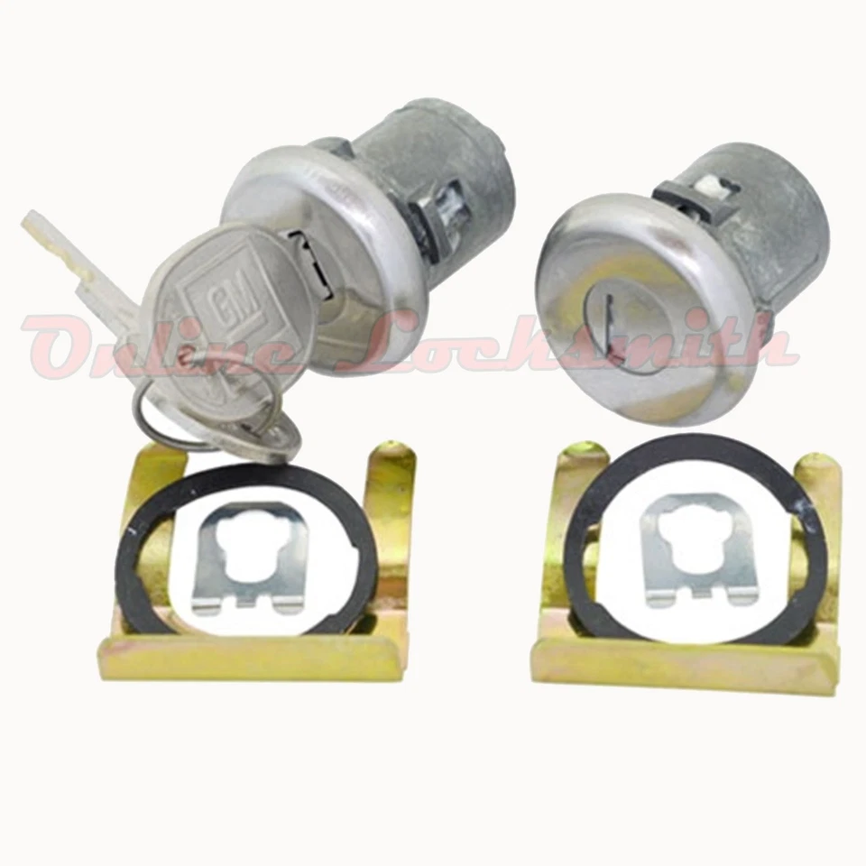 Новая пара дверных замков для Chevrolet 1970+ с ключами логотип GM OEM Strattec 608307 - Изображение 2 из 4