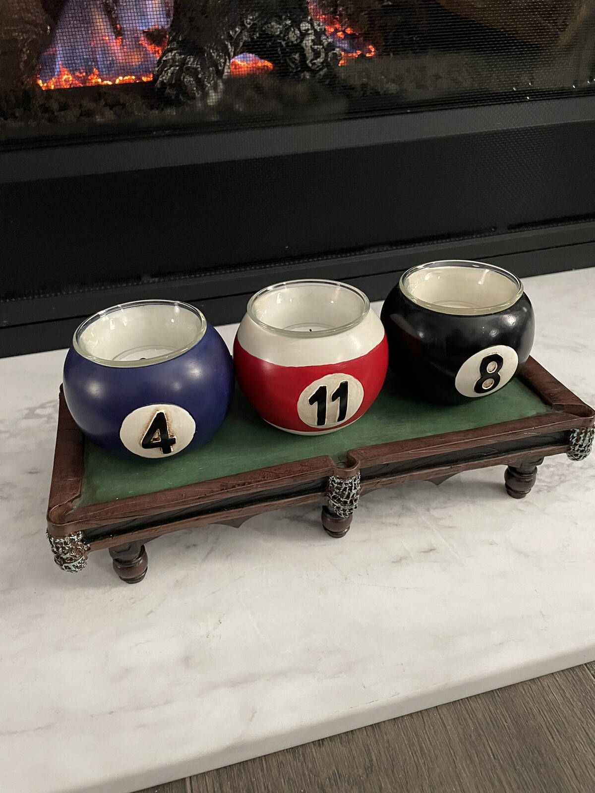 Billiard Table and Billiard Balls Tea Light Holders eBay