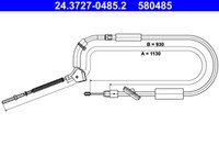 Ate Handbremsseil L/R FüR M-B A W169 1.5-Electric 09.04-06.12 Oe A1694200085