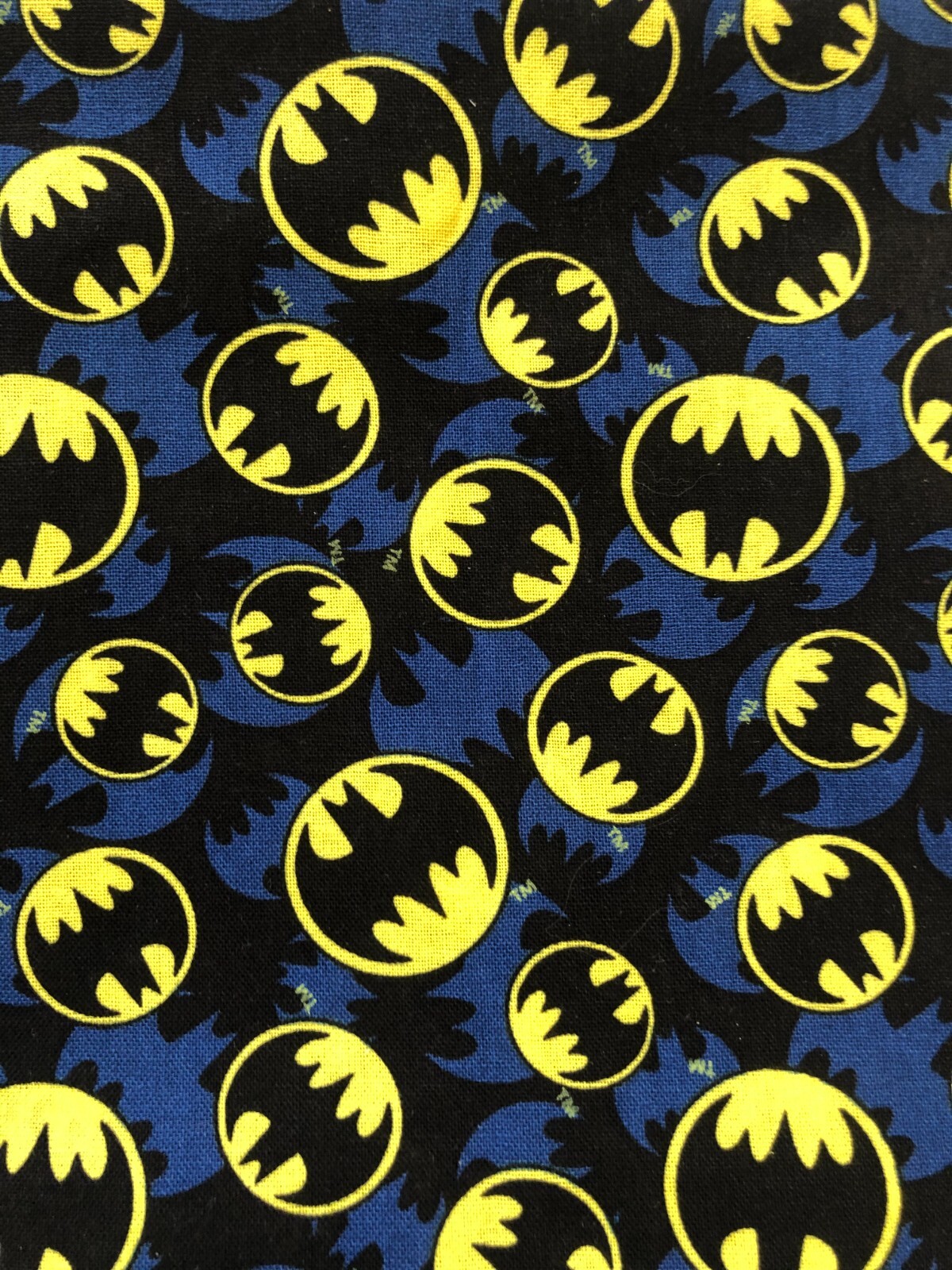 DC Comics Batman Signal Overlay 100% Cotton Fabric By the Quarter Yard ...