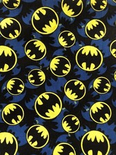 DC Comics Batman Signal Overlay 100 Cotton Fabric By the Quarter Yard 9" x 44"