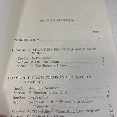 Mechanics Of Patent Claim Drafting Paperback Book By John L