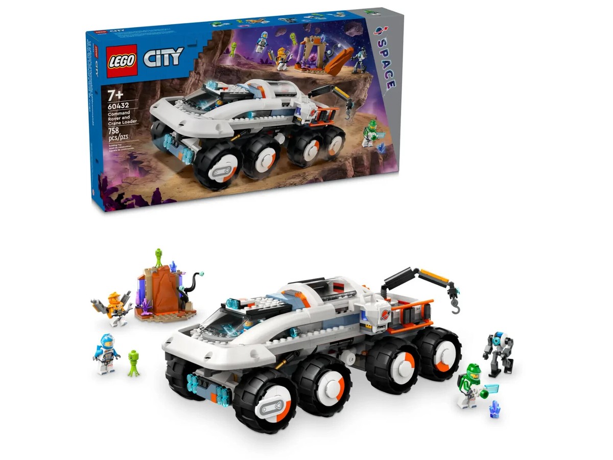 Lego Command Rover and Crane Loader 60432 Town Minifigure Building