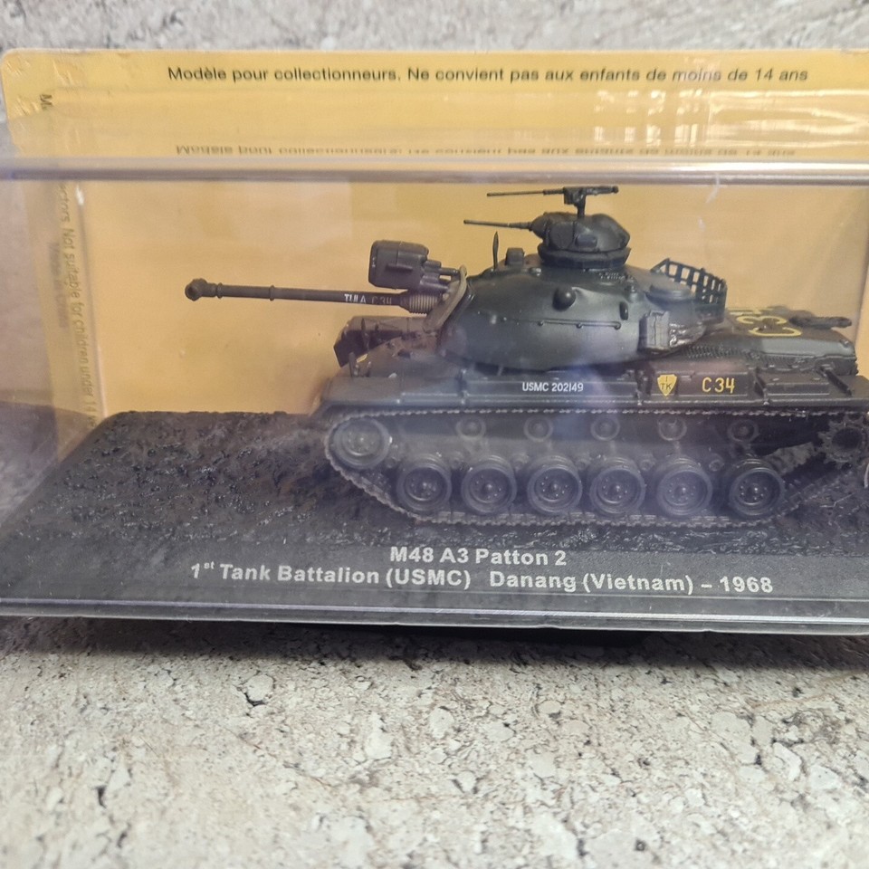 Char Patton M48 - Corgi Classics 1:50 - Vietnam 1968 - Neuf Sous Boîte