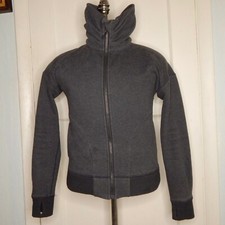 Lululemon Women's sz 6 hug it out jacket Zip Up Sweatshirt Cowl Neck Gray