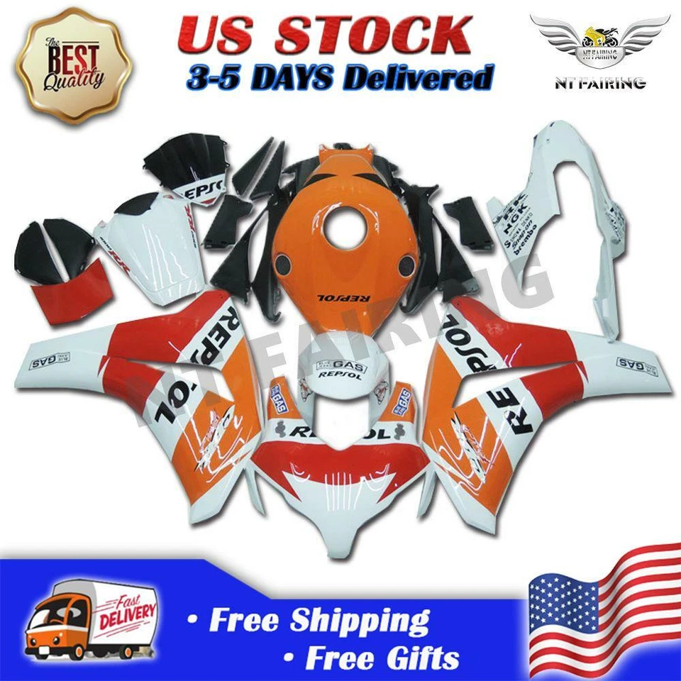 MS 注射橙色 Repsol 整流适合本田 2008 2009 2010 2011 CBR1000RR — 第 2/4 张图片
