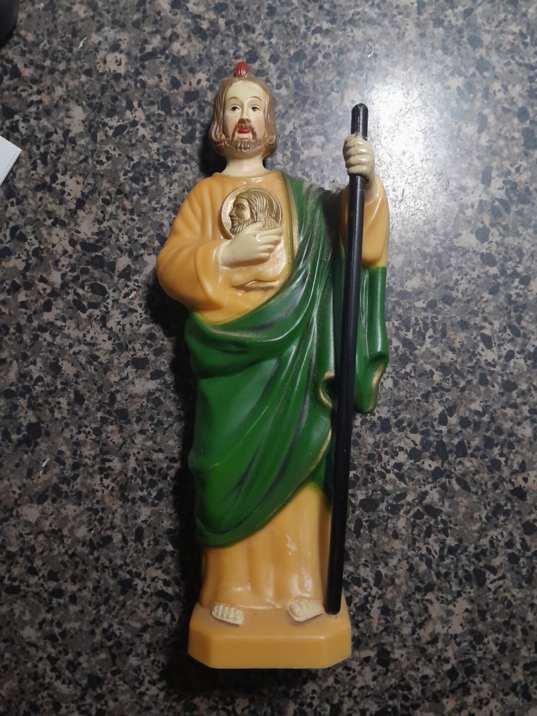 Vintage Saint Jude Holding Jesus Religious Celluloid Statue 6" eBay