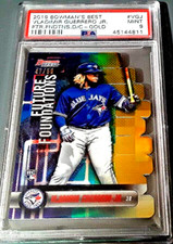 2019 BOWMAN'S BEST VLADIMIR GUERRERO GOLD REFRACTOR PSA 9 FUTURE #47/50 RC
