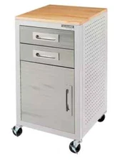 Seville Classics UltraHD 2-Drawer Rolling Storage Cabinet -GRANITE
