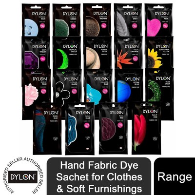 DYLON Hand Stoff Färbe Beutel für Kleidung & weiche Möbel, 1 Packung à 50 g