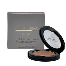 Manna Kadar Chic 3 in 1 Highlight Blush Shadow Bronzer Mineral Powder 0.12 oz