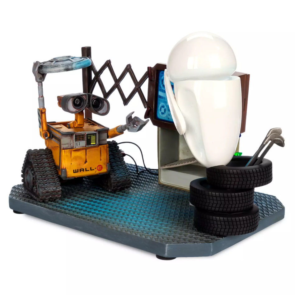 Pixar Wall-E & Eve Figure Light Up 15th Anniversary Disney