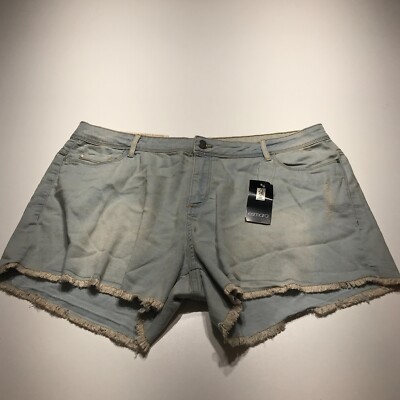 Esmara Shorts Womens Size 36 Denim Regular Rise Comfort Cut Off Light Wash NWT