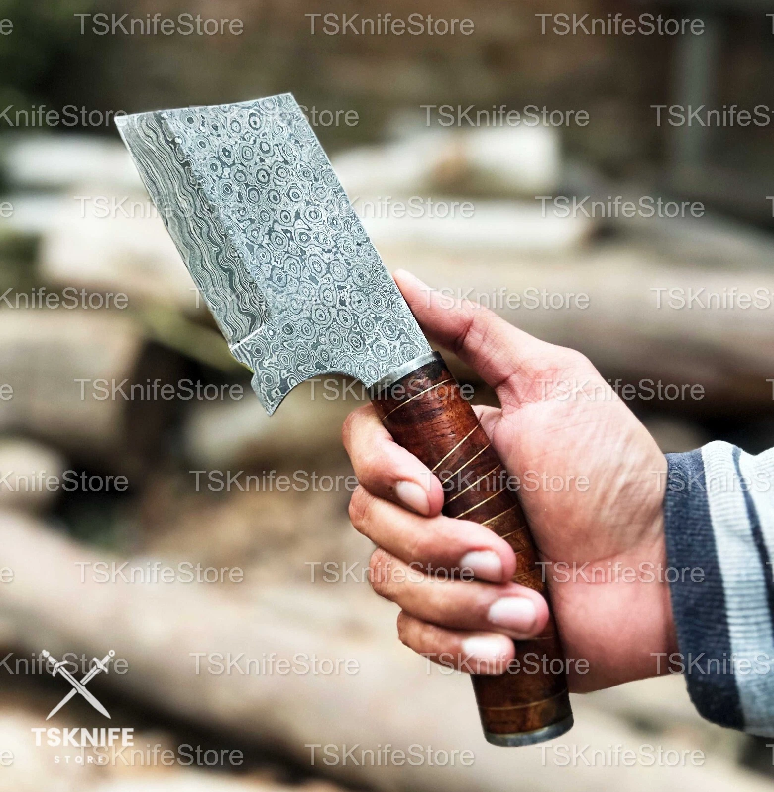Damascus Steel Japanese Damascus Steel Kitchen Knife, Ruthlessly Sharp Blade