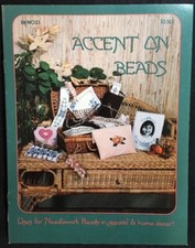 Accent On Beads Leaflet BKWO33 Uses For Needlework Beads Apparel & Home 1984