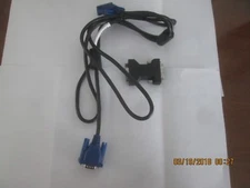 Dell 6' VGA Male-Male Monitor Cable Ferrite Beads 453010100321r05 + DVI (BC)