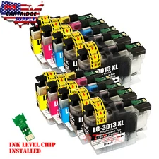 10pk LC3013 Ink Cartridge for Brother LC3011 MFC-J491DW J497DW MFC-J895DW J690DW