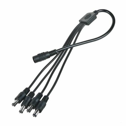 4 Way 4 Plug Splitter DC Cable Cord For LOREX 12VDC Security Camera CS ...