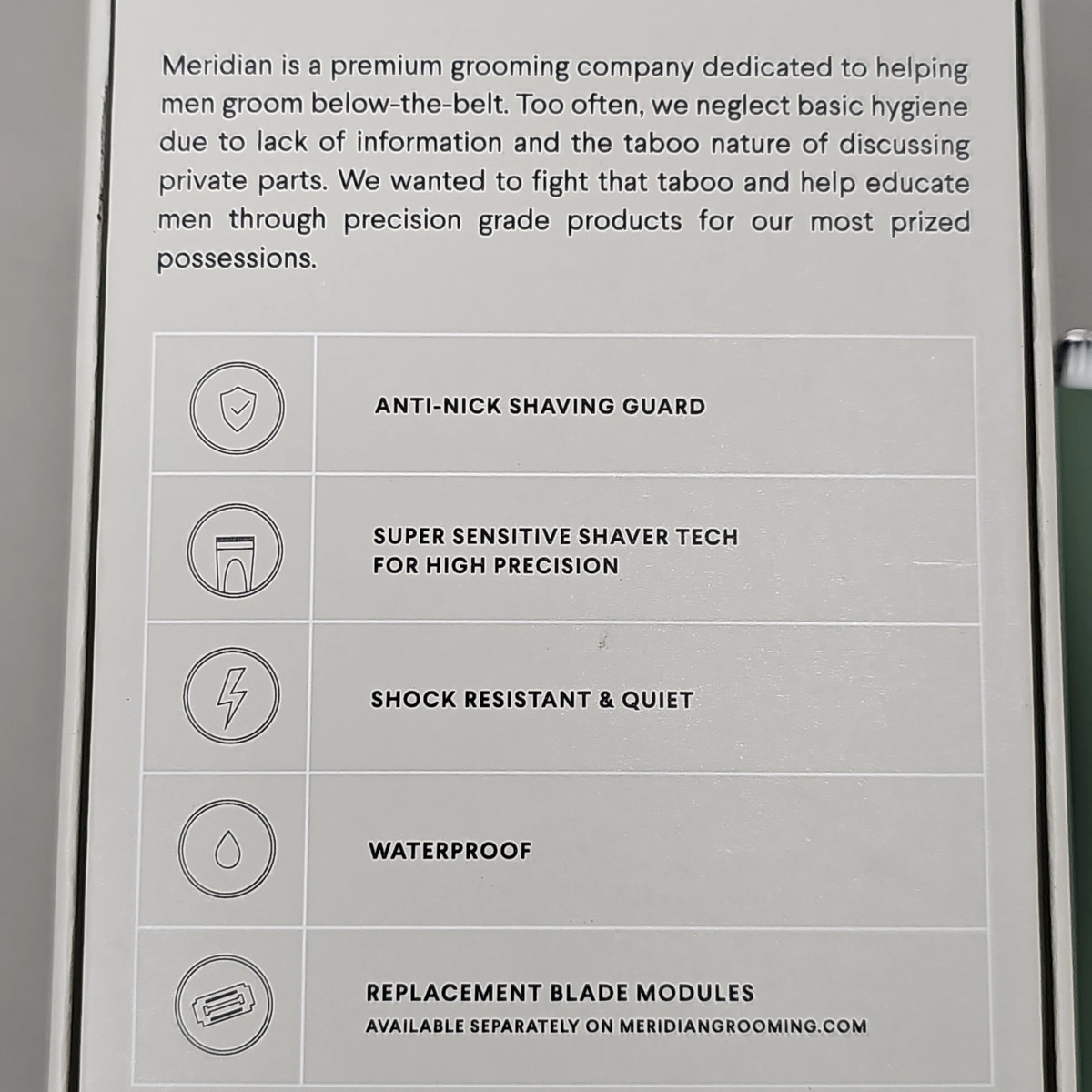 MERIDIAN The Trimmer Fresh Below The Belt Men