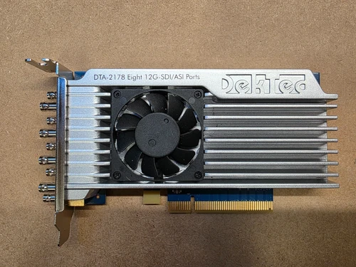 DekTec DTA-2178r2 8x 12G-SDI/ASI Ports, Low Profile PCIe Card