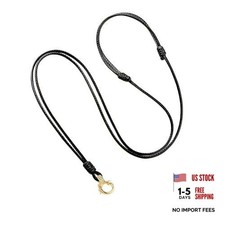 Amazing Braided Leather Necklace - Minimalist Waterproof Design, black gold