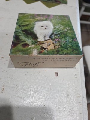 Vintage Springbok Mini Puzzle - FLUFF - over 70 Pieces - 7'' x 7''