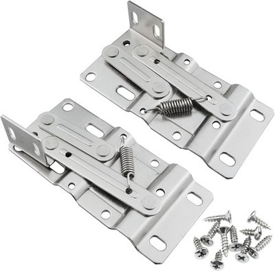 SUUJI Tip Out Tray Hinges,1Pair 45 Degrees Tilt Tray Hinge, Steel Scissor Hinges