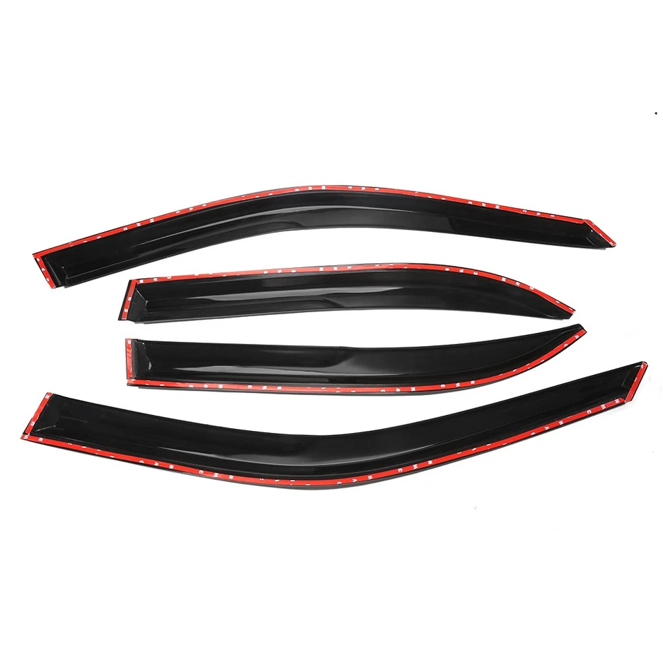 Visera de ventana para Toyota Corolla 1993-1997 JDM estilo Mugen 4 piezas cinta ondulada 3D Foto 3 de 4