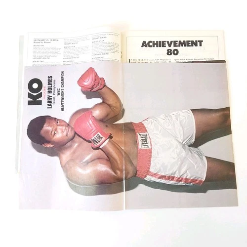 KO Magazine April 1981 Sugar Ray Leonard Cover | LARRY HOLMES POSTER - Picture 8 of 11