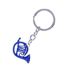 Mini Keychain Key Ring French Horn Shape Bag Keychain Charm Pendant Jewelry US